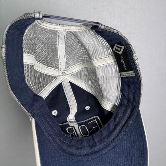 Ford H3 Headwear Mesh Trucker Cap Navy Cream Adjustable - Picture 3 of 4